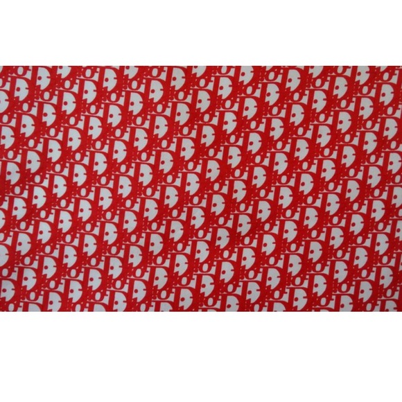 Dior Red Monogram Vintage Scarf - 1960’s - Picture 5 of 6